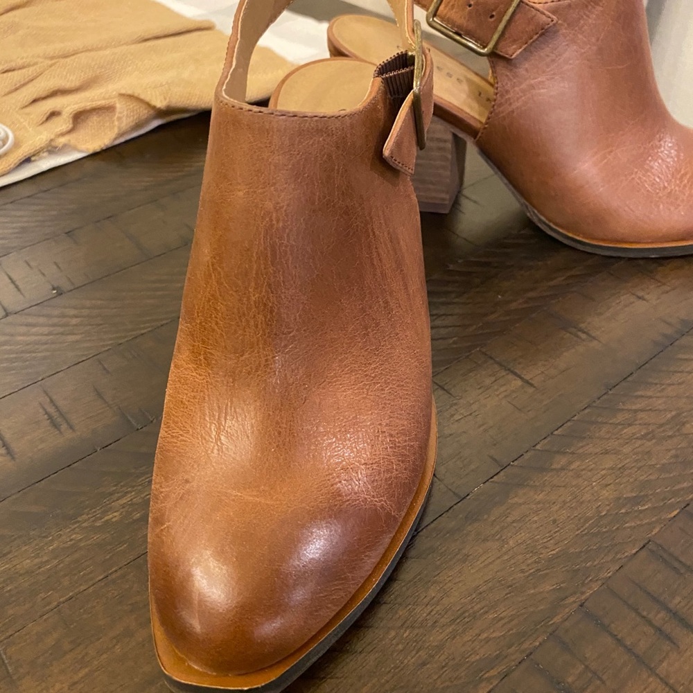 Chinese Laundry Leather Booties with Strap